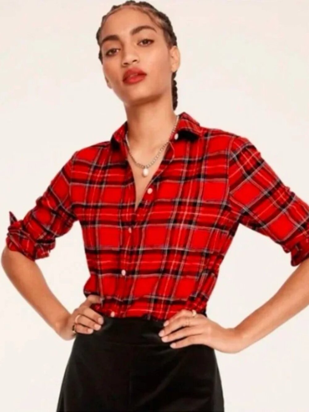 J. Crew Classic Fit Shirt in Good Tidings Plaid